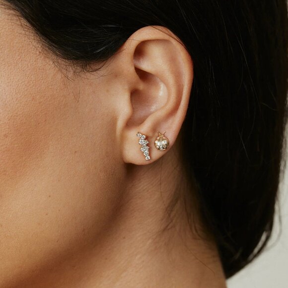 Diamond Sunburst Studs Regular price$1,850.00 - Picture 2 of 4